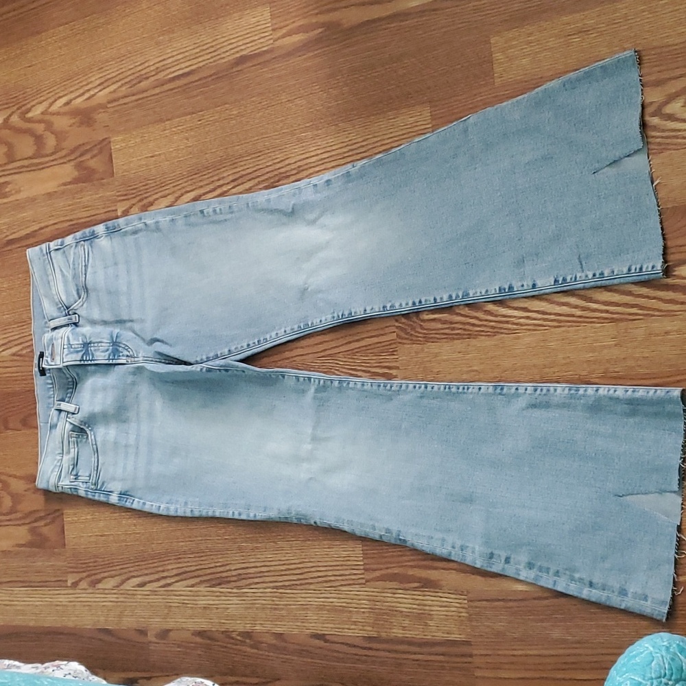 Express Light Blue Flare Jeans